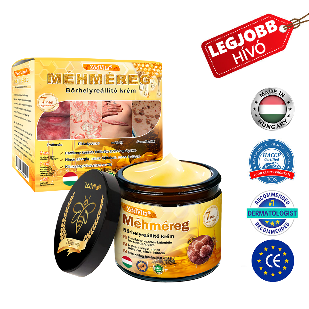 🐝👨⚕ ZödVita® Méhméreg Bőr Helyreállító Krém (👨⚕CE jóváhagyott)👍✅