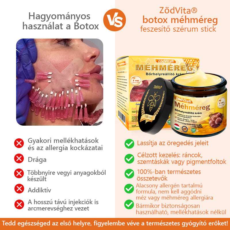 🐝👨⚕ ZödVita® Méhméreg Bőr Helyreállító Krém (👨⚕CE jóváhagyott)👍✅