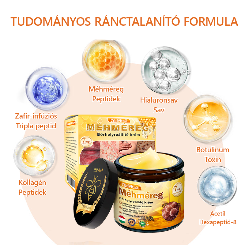 🐝👨⚕ ZödVita® Méhméreg Bőr Helyreállító Krém (👨⚕CE jóváhagyott)👍✅
