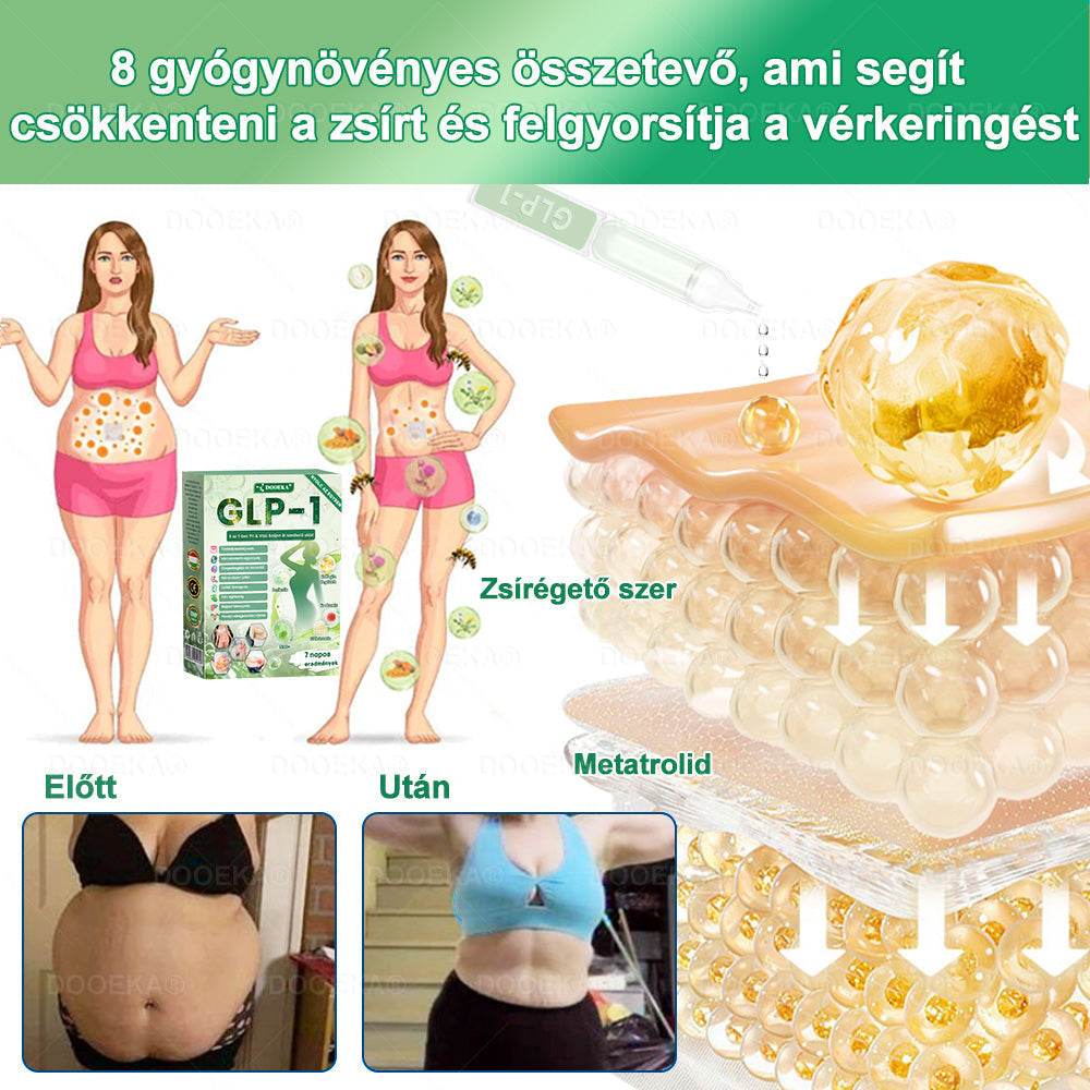🧑⚕️DOOEKA® GLP-1 8 az 1-ben Fit & Vital Szájon át szedhető oldat – Napi egyszer, 7 nap alatt látható változás / Elhízás, szív- és érrendszeri egészség, cukorbetegség, alvási apnoe, bélrendszer egészsége, ízületi problémák és még sok más esetén