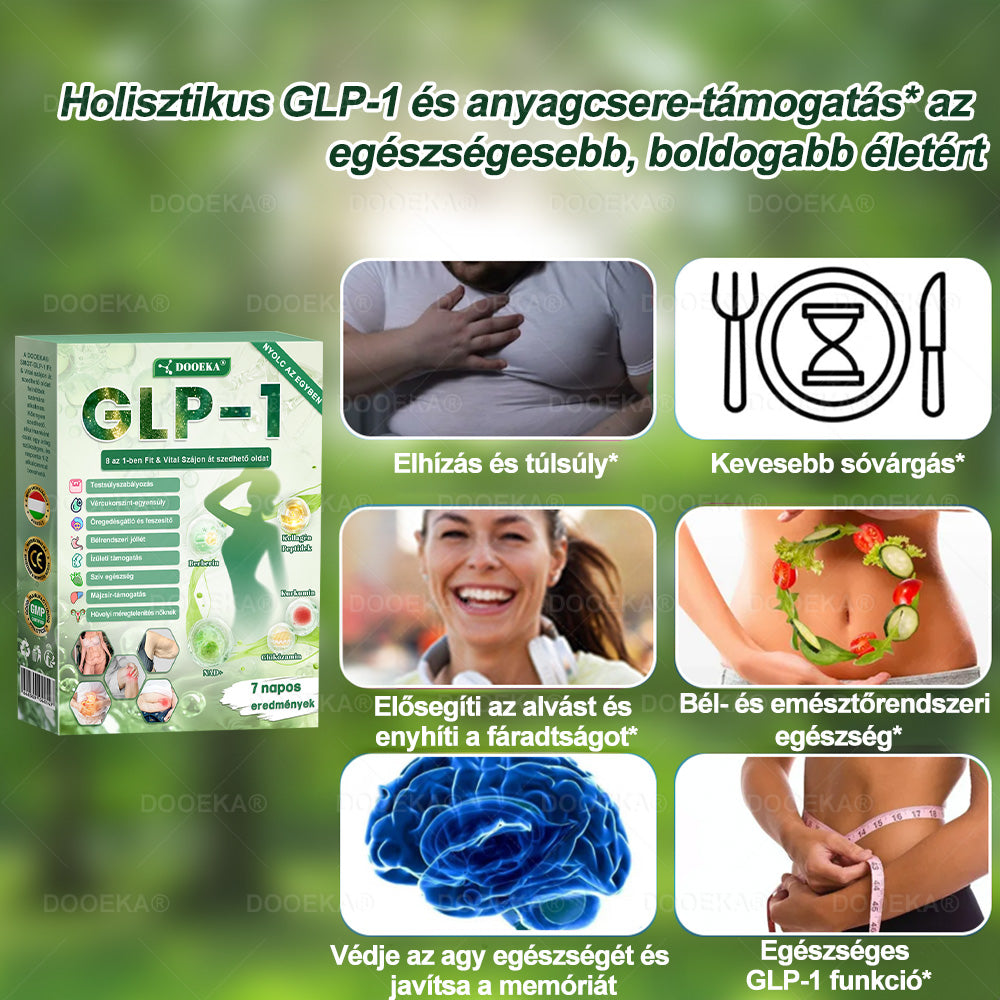 🧑⚕️DOOEKA® GLP-1 8 az 1-ben Fit & Vital Szájon át szedhető oldat – Napi egyszer, 7 nap alatt látható változás / Elhízás, szív- és érrendszeri egészség, cukorbetegség, alvási apnoe, bélrendszer egészsége, ízületi problémák és még sok más esetén
