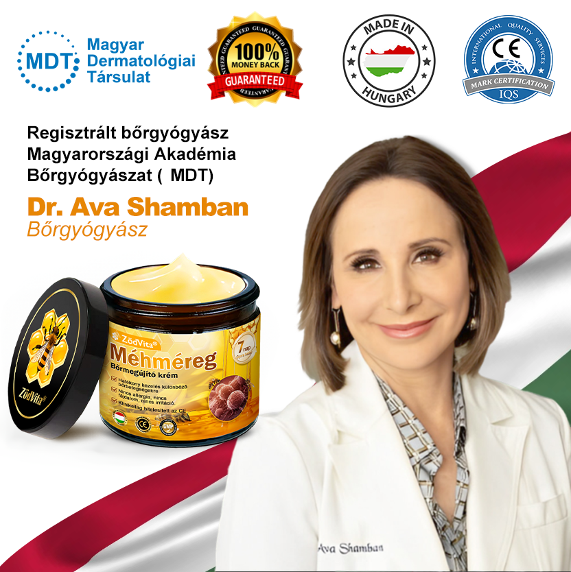 🐝👨⚕ ZödVita® Méhméreg Bőr Helyreállító Krém (👨⚕CE jóváhagyott)👍✅
