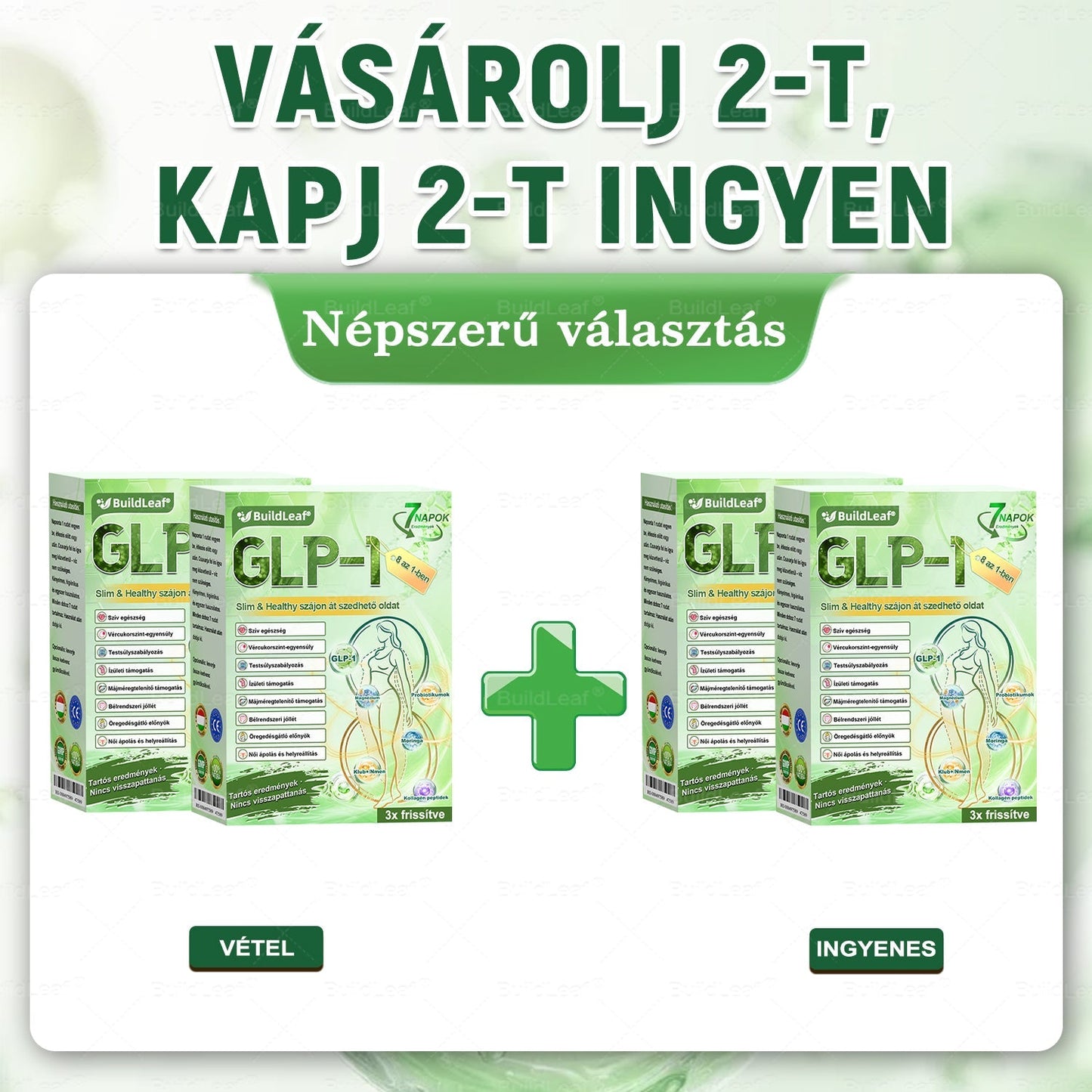 đBuildLeafÂź GLP-1 8-az-1 Slim & EgĂ©szsĂ©ges Oldat (Napi 1 adag · EredmĂ©ny 7 nap alatt),SegĂti a fogyĂĄst, vĂ©di a szĂvet, szabĂĄlyozza a cukorszintet, javĂtja az emĂ©sztĂ©st Ă©s az ĂzĂŒleteket â miközben feszesĂti a bĆrt Ă©s növeli az energiĂĄt.