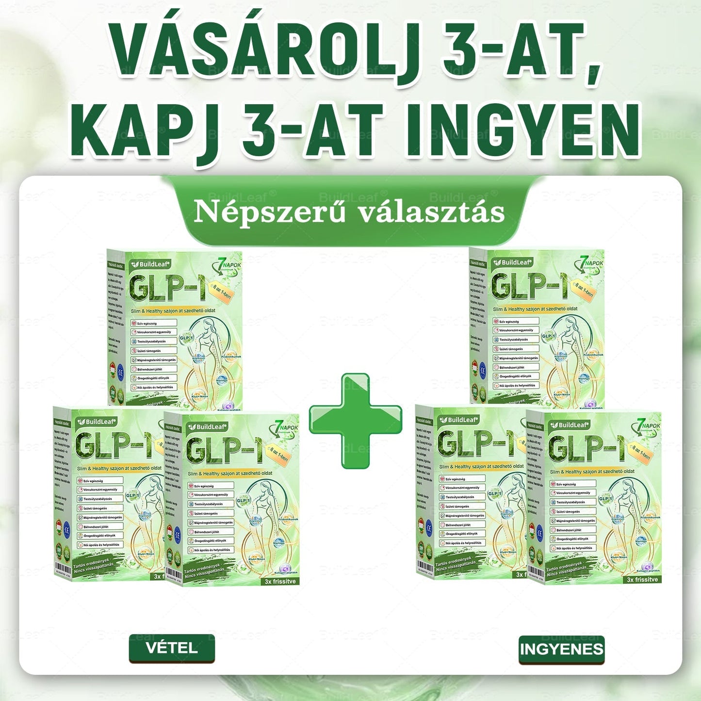 đBuildLeafÂź GLP-1 8-az-1 Slim & EgĂ©szsĂ©ges Oldat (Napi 1 adag · EredmĂ©ny 7 nap alatt),SegĂti a fogyĂĄst, vĂ©di a szĂvet, szabĂĄlyozza a cukorszintet, javĂtja az emĂ©sztĂ©st Ă©s az ĂzĂŒleteket â miközben feszesĂti a bĆrt Ă©s növeli az energiĂĄt.