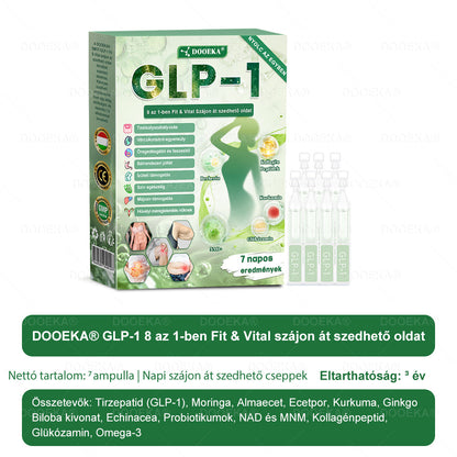🧑‍⚕️DOOEKA® GLP-1 8 az 1-ben Fit & Vital Szájon át szedhető oldat – Napi egyszer, 7 nap alatt látható változás / Elhízás, szív- és érrendszeri egészség, cukorbetegség, alvási apnoe, bélrendszer egészsége, ízületi problémák és még sok más esetén
